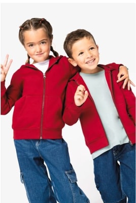 Kinder Hooded Sweater Full Zip Native Spirit NS405